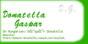 donatella gaspar business card